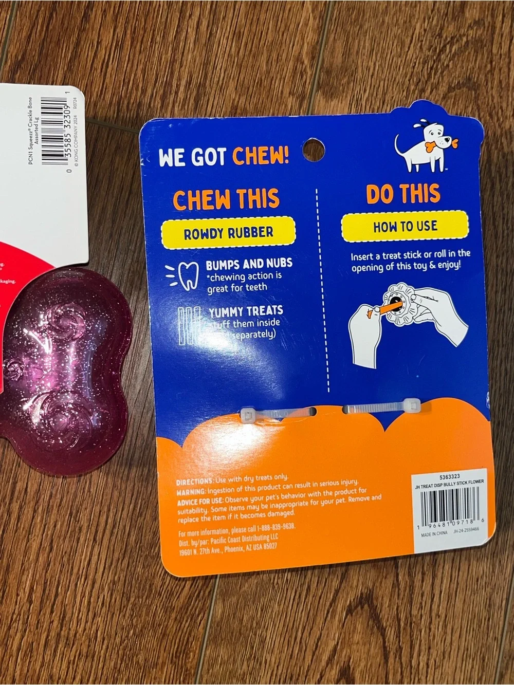 New Lot of 3 Dog Toys Kong & Chew Well Pineapple